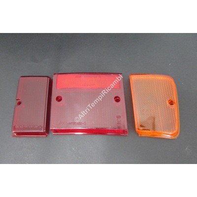 SERIE LENTI FANALINO POSTERIORE DX CON RETRONEBBIA FIAT 127 C-CL-L 32 D741441-2