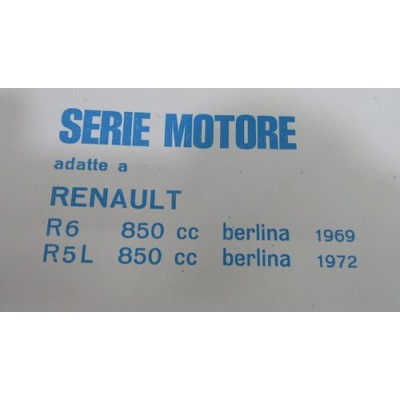 STOCK 5 PZ SERIE GUARNIZIONI MOTORE SENZA TESTA CILINDRO PER RENAULT R6-6