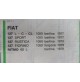 STOCK 5 PZ SERIE GUARNIZIONI SMERIGLIATURA PER FIAT 127 SPORT 1050 - RITMO 60...
