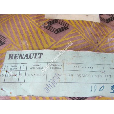 TUBO SCARICO RENAULT R19 DIESEL 7700787421-6