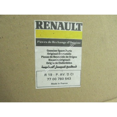 VETRO SCENDENTE PORTA ANT DX RENAULT R19 7700780543-0