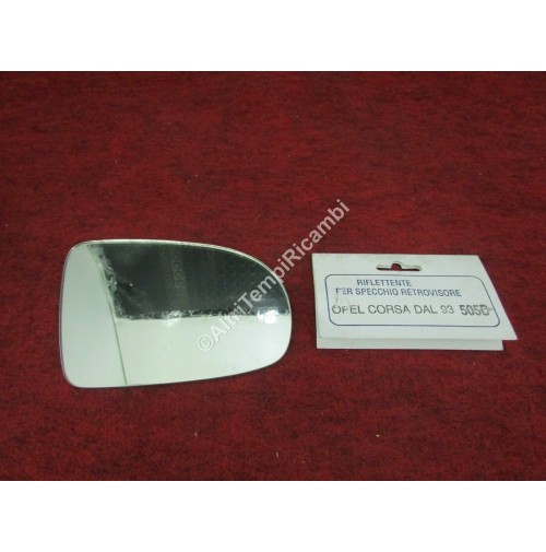 VETRO SPECCHIO RETROVISORE ESTERNO DX OPEL CORSA DAL AL 1993 505